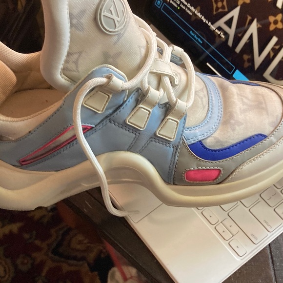 Louis Vuitton Blue and Pink Athletic Shoes - Picture 1 of 1